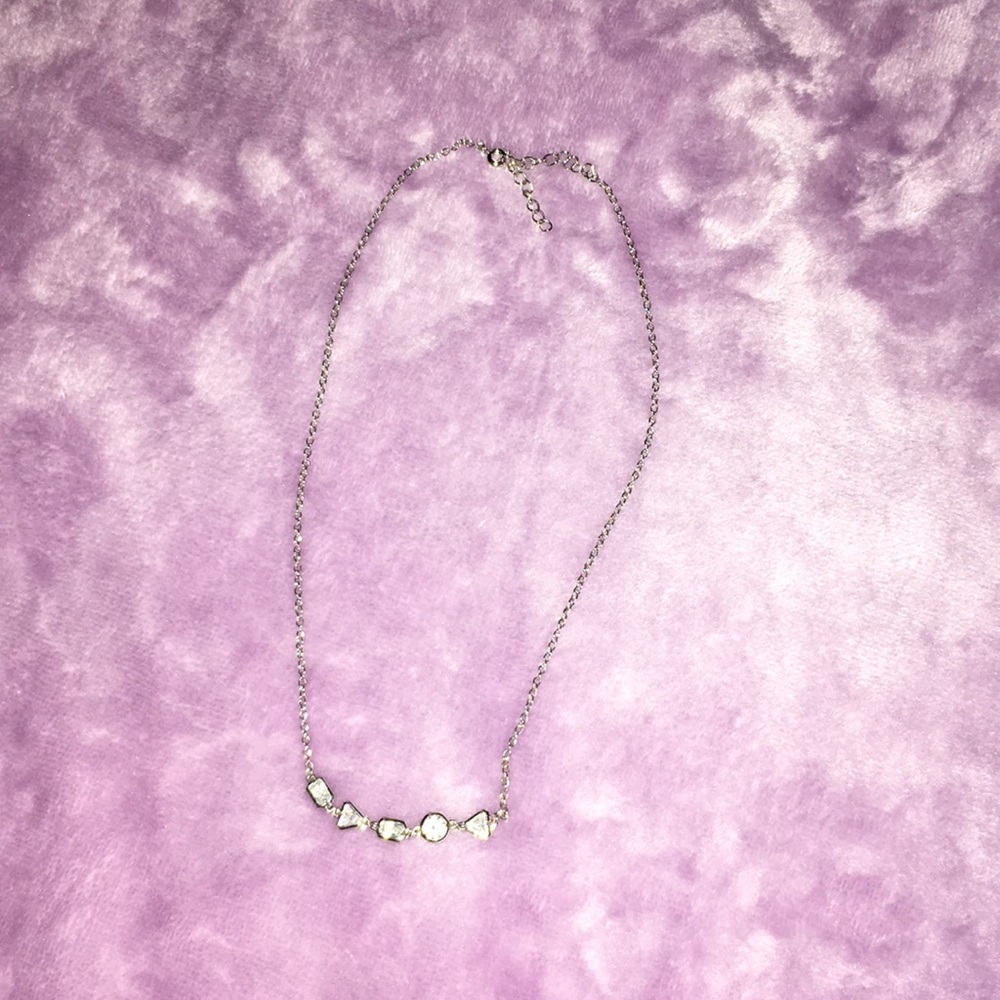 Necklace with diamond accents